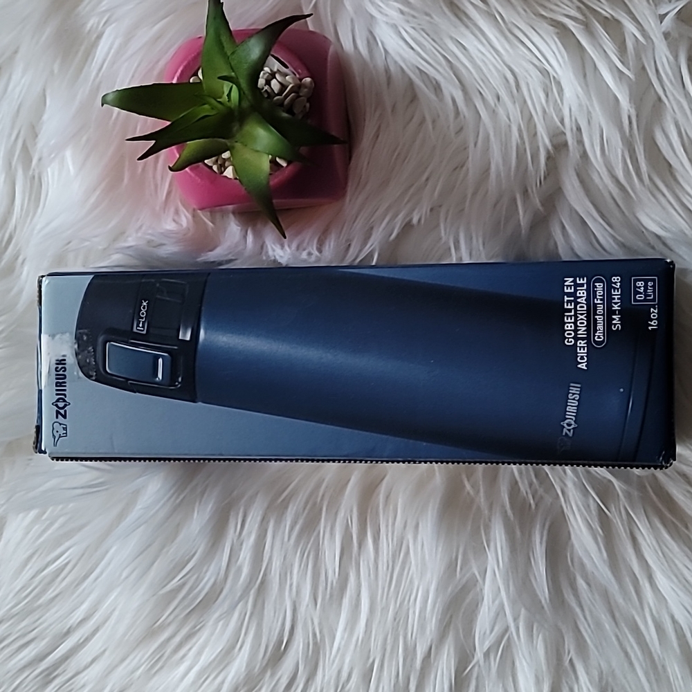 Zojirushi Navy Blue Hot or Cold 16 oz Stainless Mug